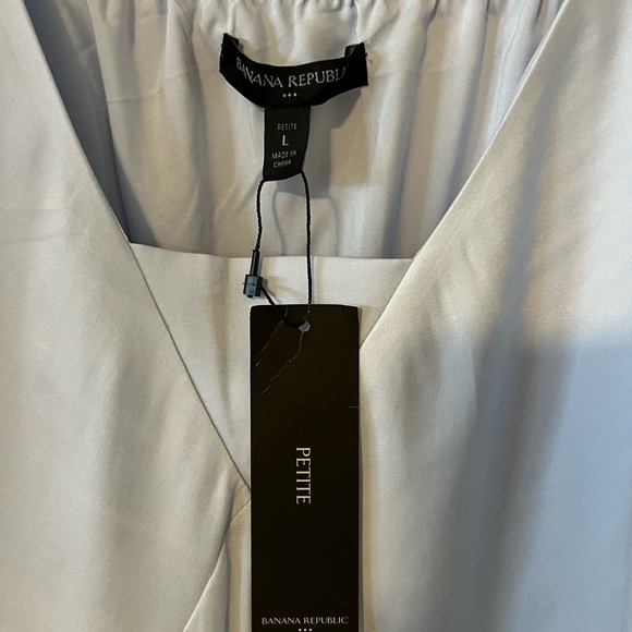 NWT/Banana Republic Petite Maxi Dress. Color Baby Glue Size Large. - Picture 6 of 6